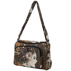 Mechanical Beauty Front Pocket Crossbody Bag by CKArtCreations