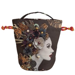 Mechanical Beauty  Drawstring Bucket Bag by CKArtCreations