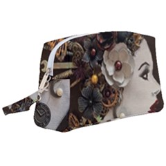 Mechanical Beauty  Wristlet Pouch Bag (large)