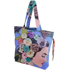 Dream  Drawstring Tote Bag by CKArtCreations