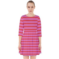 Love Sick - Bubblegum Pink Stripes Smock Dress by WensdaiAmbrose