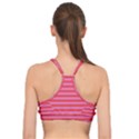 Love Sick - Bubblegum Pink Stripes Basic Training Sports Bra View2