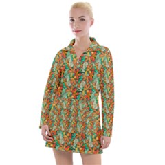 Floral Pattern 1 Women s Long Sleeve Casual Dress