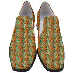 Floral Pattern 1 Women Slip On Heel Loafers by ArtworkByPatrick