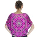 From The Sky Came Flowers In Calm Bohemian Peace Batwing Chiffon Blouse View2