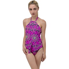 From The Sky Came Flowers In Calm Bohemian Peace Go With The Flow One Piece Swimsuit by pepitasart