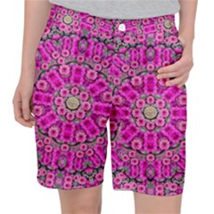 From The Sky Came Flowers In Calm Bohemian Peace Pocket Shorts by pepitasart