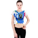 Stars Wassily Kandinsky Crew Neck Crop Top View1