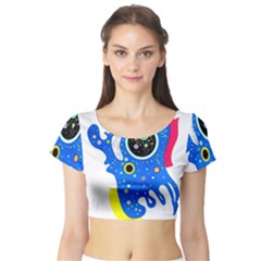 Stars Wassily Kandinsky Short Sleeve Crop Top by impacteesstreetwearthree