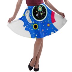 Stars Wassily Kandinsky A-line Skater Skirt by impacteesstreetwearthree