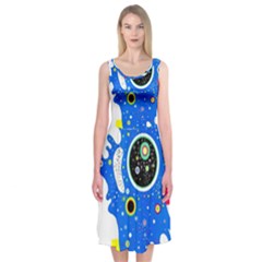 Stars Wassily Kandinsky Midi Sleeveless Dress by impacteesstreetwearthree