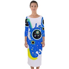 Stars Wassily Kandinsky Quarter Sleeve Midi Bodycon Dress by impacteesstreetwearthree