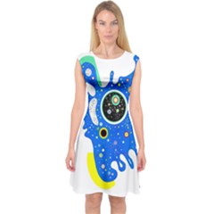 Stars Wassily Kandinsky Capsleeve Midi Dress by impacteesstreetwearthree