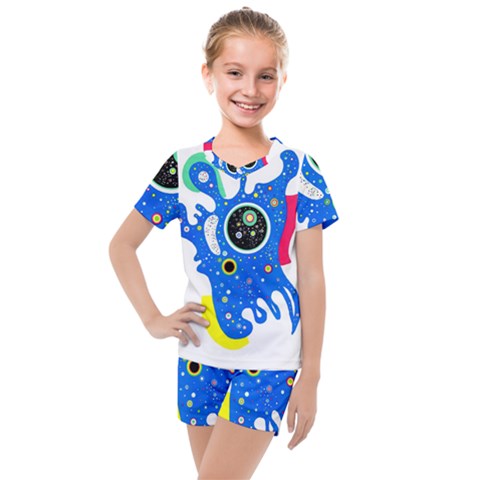 Stars Wassily Kandinsky Kids  Mesh Tee And Shorts Set by impacteesstreetwearthree