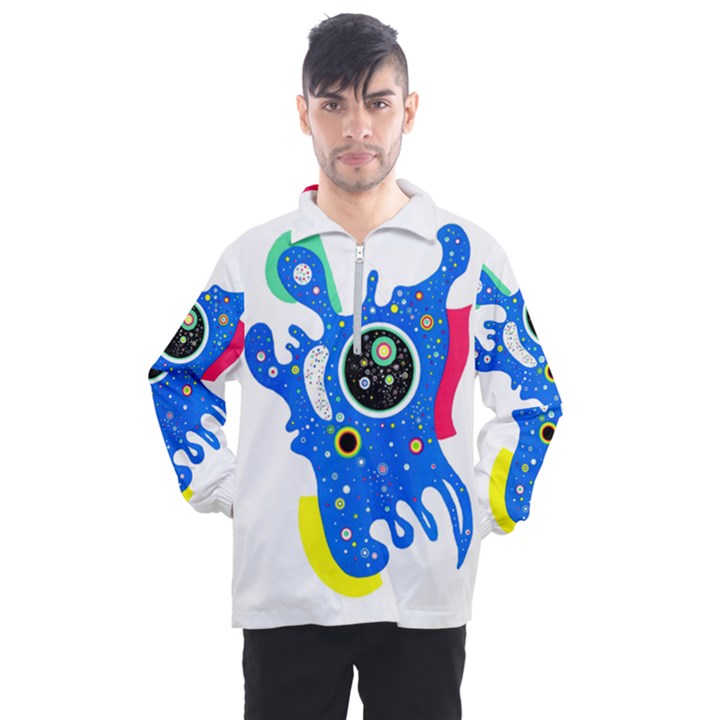 Stars Wassily Kandinsky Men s Half Zip Pullover