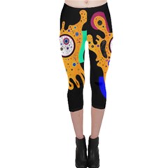 Stars Wassily Kandinsky (neg) Capri Leggings  by impacteesstreetwearthree