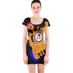 Stars Wassily Kandinsky (neg) Short Sleeve Bodycon Dress by impacteesstreetwearthree