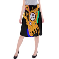 Stars Wassily Kandinsky (neg) Midi Beach Skirt by impacteesstreetwearthree