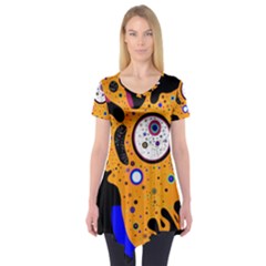 Stars Wassily Kandinsky (neg) Short Sleeve Tunic  by impacteesstreetwearthree