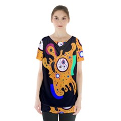 Stars Wassily Kandinsky (neg) Skirt Hem Sports Top by impacteesstreetwearthree