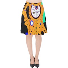 Stars Wassily Kandinsky (neg) Velvet High Waist Skirt by impacteesstreetwearthree