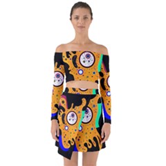 Stars Wassily Kandinsky (neg) Off Shoulder Top With Skirt Set by impacteesstreetwearthree