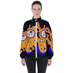 Stars Wassily Kandinsky (neg) Women s High Neck Windbreaker by impacteesstreetwearthree