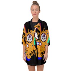 Stars Wassily Kandinsky (neg) Half Sleeve Chiffon Kimono by impacteesstreetwearthree