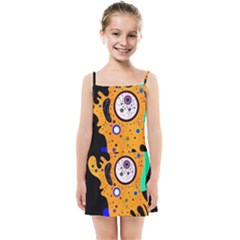 Stars Wassily Kandinsky (neg) Kids  Summer Sun Dress by impacteesstreetwearthree