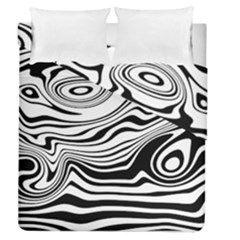 Lines Abstract Distorted Texture Duvet Cover Double Side (queen Size) by Pakrebo