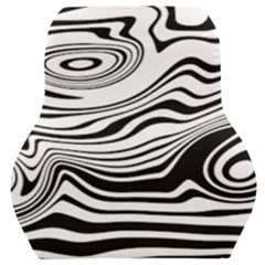 Lines Abstract Distorted Texture Car Seat Back Cushion 