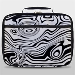 Lines Abstract Distorted Texture Full Print Lunch Bag