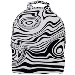 Lines Abstract Distorted Texture Mini Full Print Backpack