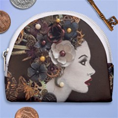 Mechanical Beauty  Horseshoe Style Canvas Pouch by CKArtCreations