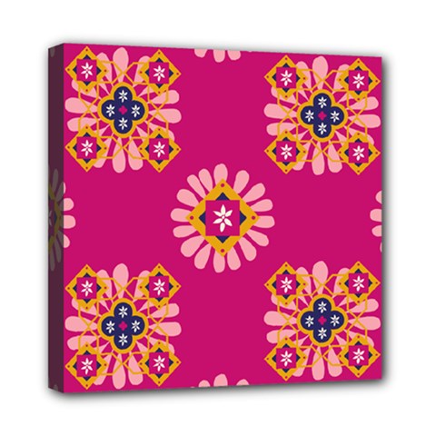 Morroco Tile Traditional Marrakech Mini Canvas 8  X 8  (stretched) by Pakrebo