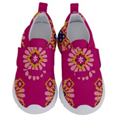 Morroco Tile Traditional Marrakech Kids  Velcro No Lace Shoes by Pakrebo