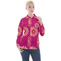 Morroco Tile Traditional Marrakech Women s Long Sleeve Pocket Shirt View1