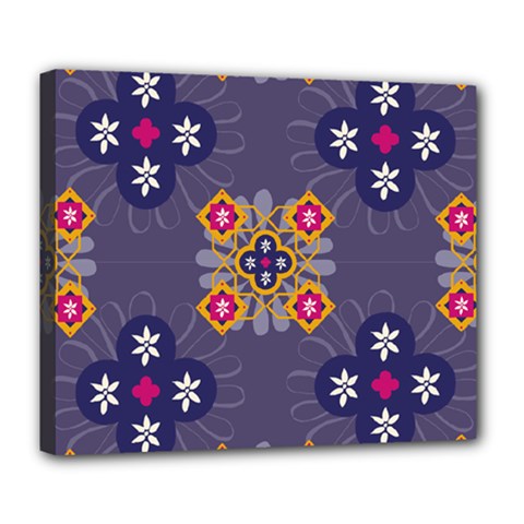 Morocco Tile Traditional Marrakech Deluxe Canvas 24  x 20  (Stretched)