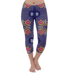 Morocco Tile Traditional Marrakech Capri Winter Leggings 