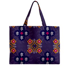 Morocco Tile Traditional Marrakech Zipper Mini Tote Bag