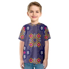 Morocco Tile Traditional Marrakech Kids  Sport Mesh Tee