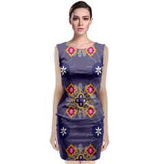 Morocco Tile Traditional Marrakech Classic Sleeveless Midi Dress