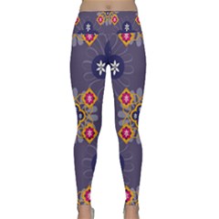 Morocco Tile Traditional Marrakech Lightweight Velour Classic Yoga Leggings