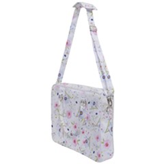 Floral Pattern Background Cross Body Office Bag