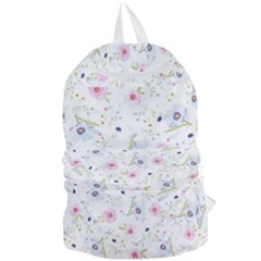 Floral Pattern Background Foldable Lightweight Backpack by Pakrebo