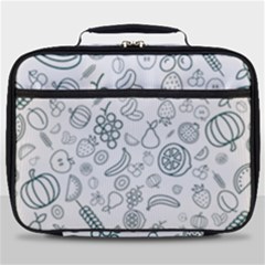 Fruit Material Design Transparent Full Print Lunch Bag by Pakrebo