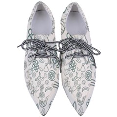 Fruit Material Design Transparent Pointed Oxford Shoes