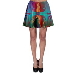 Background Sci Fi Fantasy Colorful Skater Skirt by Pakrebo