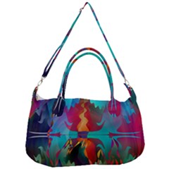 Background Sci Fi Fantasy Colorful Removal Strap Handbag