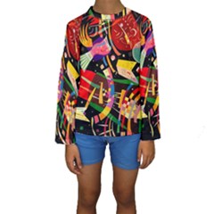 Kandinsky Composition X Kids  Long Sleeve Swimwear by impacteesstreetwearthree